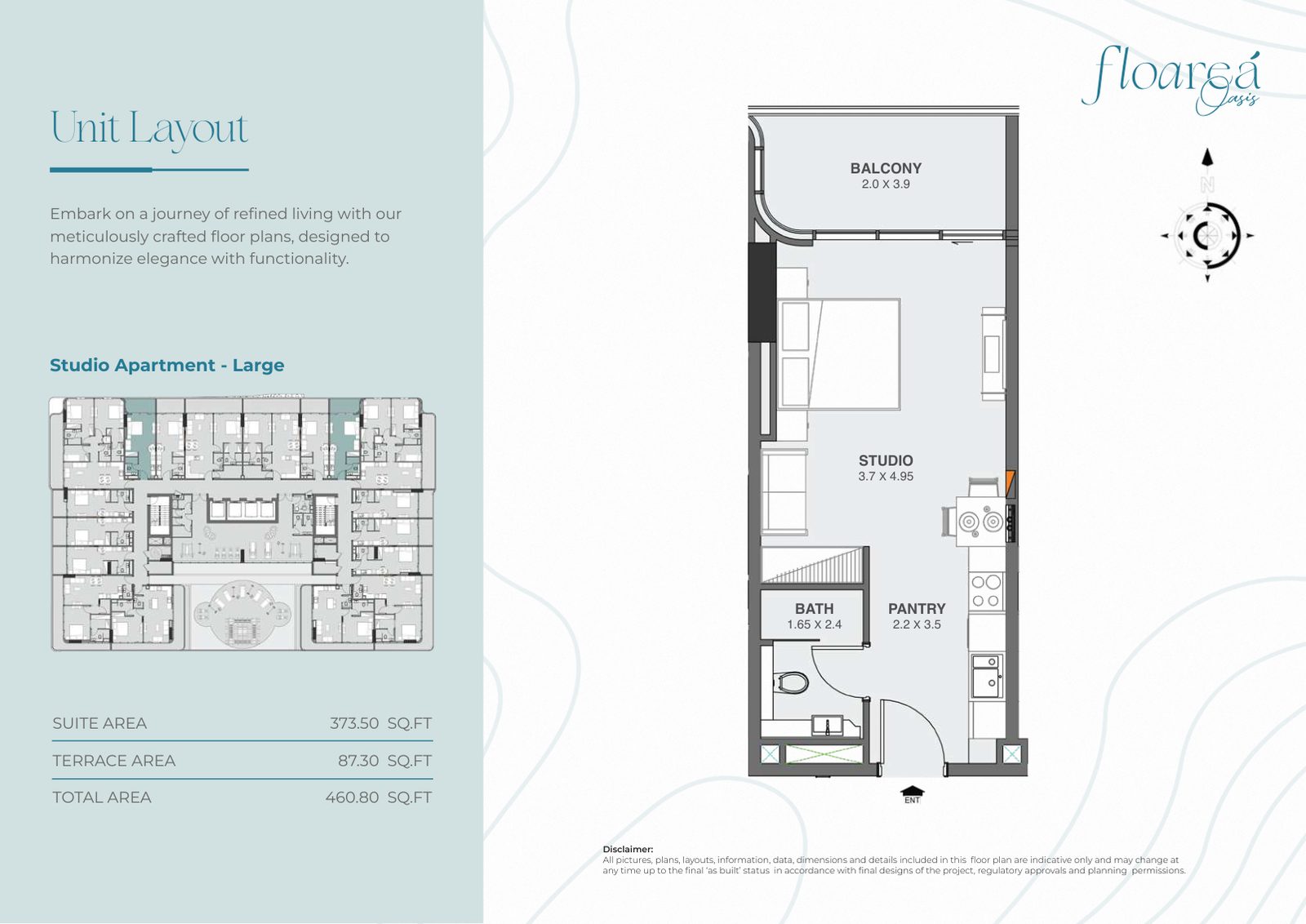 Studio - Large floor plan