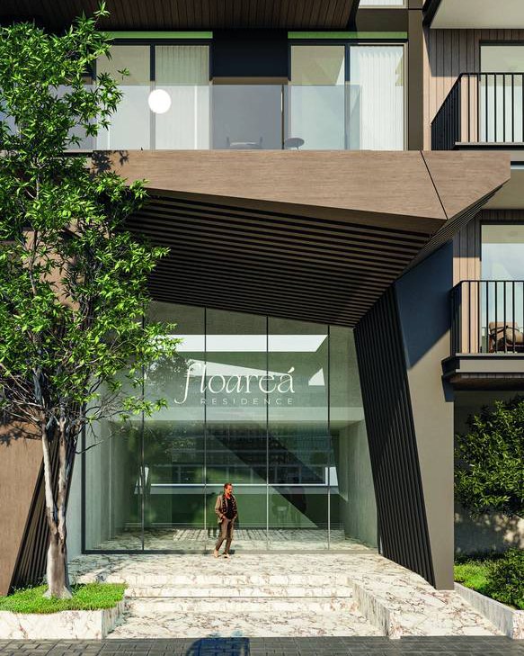 Floareá Residence, the entrance — render